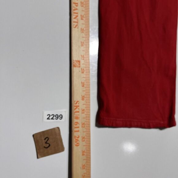 Banana Republic Red Mid Rise Jeans Skinny Jeans Size 32/12 - Picture 9 of 10